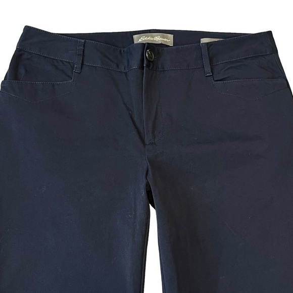 Eddie Bauer Curvy Fit Twill Trouser. Navy Blue Size 12 #1370 - Picture 6 of 9